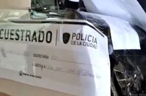 Difunden la imagen de la máquina de contar billetes que le secuestraron a Diego Spagnuolo