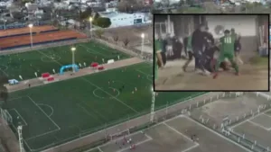 Brutal pelea en un partido del interno del Club Atlético Provincial