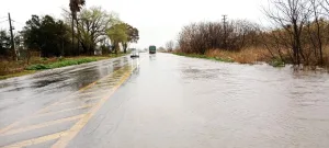 El día después del temporal en la ruta 33: abrieron paso a vehículos de gran porte