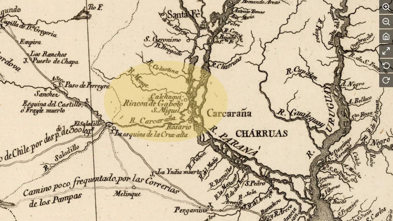 Acá nomás pero tres siglos atrás