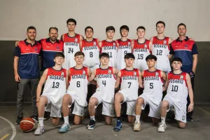 Los pibes del U15 defienden la camiseta de la Rosarina desde este viernes en el Provincial de Venado Tuerto