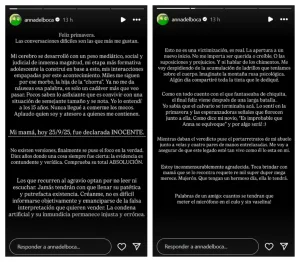 El fuerte descargo de Anna del Boca, hija de Andrea, tras el fallo que absolvió a su madre: “Se puso el foco en la verdad”