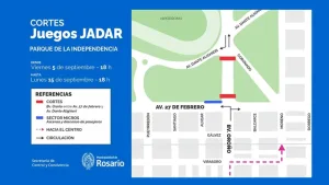 Juegos Jadar: comienza el montaje del Fan Fest y habrá corte en bulevar Oroño