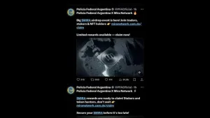 La cuenta de X de la Policía Federal Argentina fue hackeada para promocionar una criptomoneda