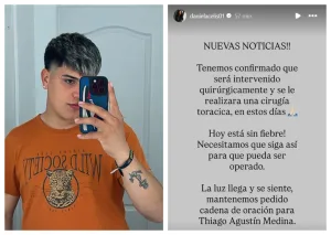 Daniela Celis confirmó la noticia: finalmente, Thiago Medina será intervenido quirúrgicamente