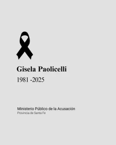 fallecimiento de la fiscal Gisela Paolicelli Ministerio Público de la Acusación
