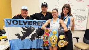 La Princesita Bermúdez ganó por KO en el primer round y conquistó la triple corona minimosca