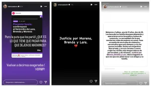 Desde Dalma Maradona y Lali Espósito, hasta Griselda Siciliani: las famosas que se pronunciaron por el triple femicidio