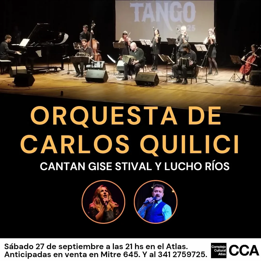 La orquesta de Carlos Quilici se presentará este sábado en el Centro Cultural Atlas