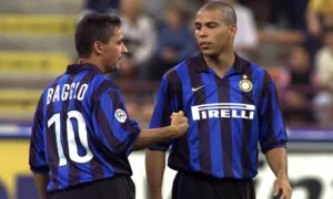 Ronaldo Nazario y Roberto Baggio.