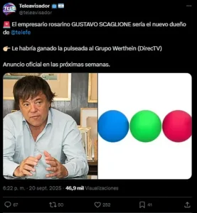 Aseguran que Telefé ya tiene un nuevo dueño y se trataría de un conocido empresario rosarino