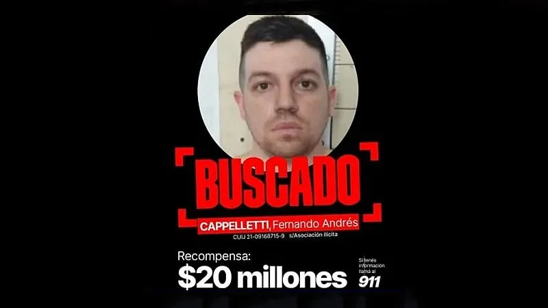 Cappelletti Fernando Andrés, buscado