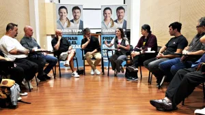 Reunión con la candidata a diputada nacional, Caren Tepp