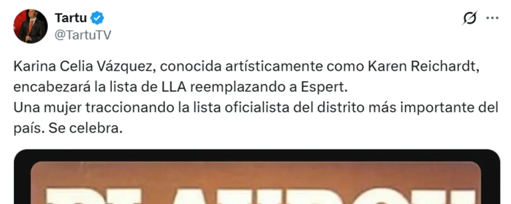 Se conoció el verdadero nombre de Karen Reichardt y su pasado como conejita de la revista “Playboy”