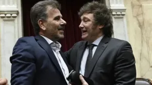 Javier milei y Cristian Ritondo