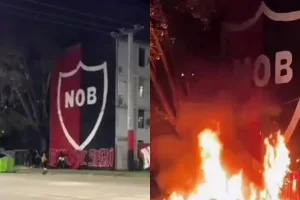 Incendiaron un mural de Newell's en un Fonavi de zona oeste y detuvieron a un joven