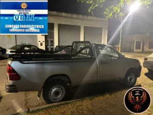 camioneta robada capitán bermúdez