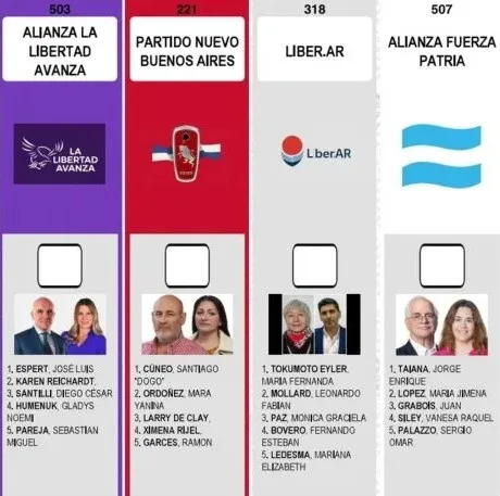 Boleta electoral para diputados