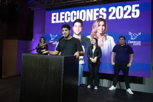 Pellegrini y Diez desataron la euforia en el búnker libertario: "Vamos a acompañar al presidente para sacar las reformas que faltan"