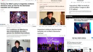 El resultado de las elecciones en la Argentina generó asombro en la prensa internacional