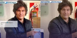Javier Milei se photoshopeó y estallaron los memes: “Se puso la cara de Homelander”