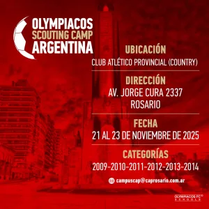 El Club Atlético Provincial, junto a su partner ALFA Management, serán anfitriones de un importante scouting internacional que llevará adelante el Olympiacos FC de Grecia