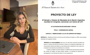 Romina Diez defendió su proyecto de reforma laboral en el que se inspira el gobierno para volver sobre los derechos de los trabajadores