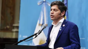 El gobernador Axel Kicillof
