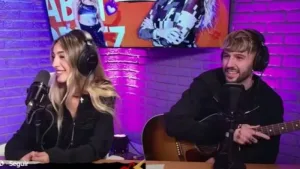 La artista Sofía Mora y Benja Torres