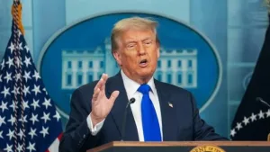 El mandatario estadounidense Donald Trump