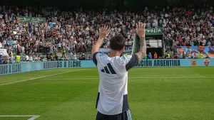 La emoción de Messi en su regreso a España