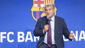 El presidente del Barcelona, Joan Laporta.