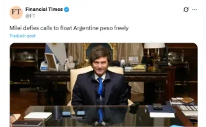 Javier Milei: “El Tesoro estadounidense intervino cuando vio una oportunidad de negocio”