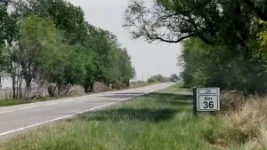 Lugar del accidente fatal de una joven