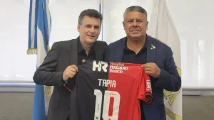 Chiqui Tapia recibió la visita de Ignacio Boero: "El mayor de los éxitos en su gestión como presidente de Newell's"