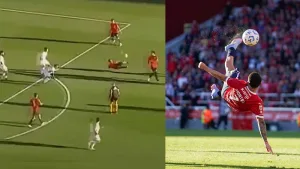 Santiago Montiel de Independiente ganó el Premio Puskas con un gol inolvidable