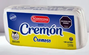 Sacan de circulación y piden no consumir lote de queso blando Cremón, de La Serenísima, contaminado con una bacteria