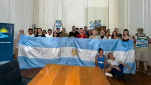 la travesía "Salvemos el Paraná"