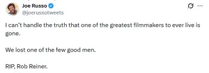 Famosos de Hollywood conmocionados por la muerte truculenta del cineasta Rob Reiner y su esposa: los mensajes