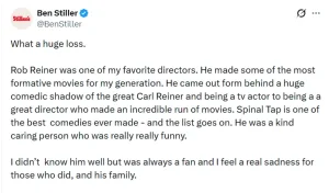 Famosos de Hollywood conmocionados por la muerte truculenta del cineasta Rob Reiner y su esposa: los mensajes