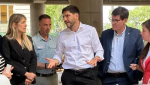 El gobernador de Santa Fe, Maximiliano Pullaro