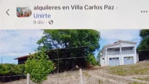 Denuncian a un comisario de Santa Fe por usurpar chalé en Tanti y ofrecerlo en alquiler veraniego