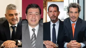 Gerardo Boschín, Leonardo Compelatore, Luis Pierrini y Paul Starc