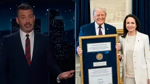 En medio de una humorada, Jimmy Kimmel le ofreció sus premios a Donald Trump a cambio de retirar al ICE de Mineápolis