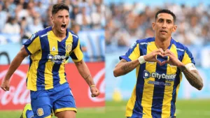Una dupla victoriosa: Di María y Véliz analizaron el triunfo de Central en Avellaneda