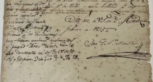 Carta inédita de San Martín