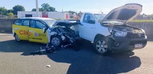 Accidente de tránsito en Circunvalación y Presidente Perón: hay dos personas heridas