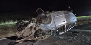 Siniestro fatal en la autopista Rosario–Córdoba: murió un automovilista de Casilda