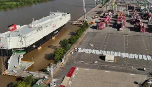 Desembarco histórico en Zárate: un buque gigante con miles de autos chinos revoluciona el mercado local