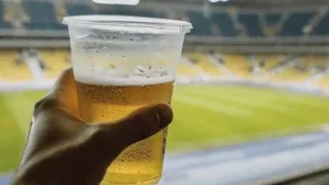 Cerveza en el estadio de fútbol